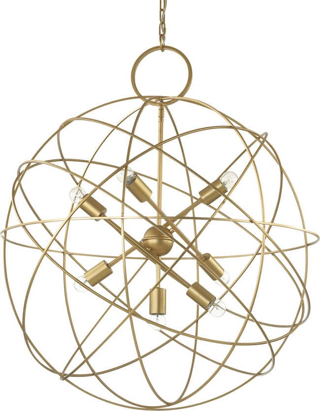 Sospensione-Contemporanea-Konse-Metallo-Oro-7-Luci-E27