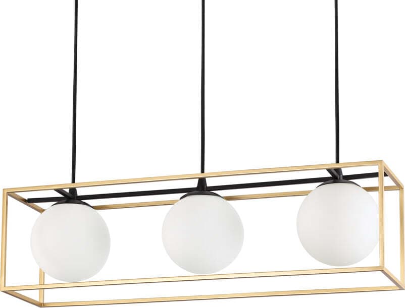 Sospensione-Contemporanea-Lingotto-Metallo-Ottone-3-Luci-E14