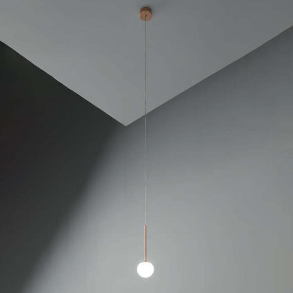 Sospensione-Contemporanea-Lollypop-Metallo-Oro-Rosato-Led-7W