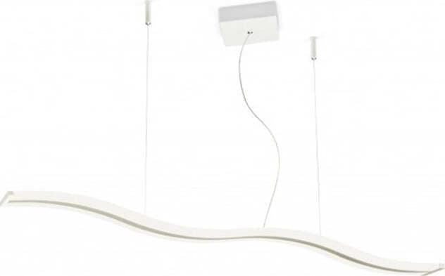 Sospensione-Contemporanea-Onda-Metallo-Bianco-Led-47W