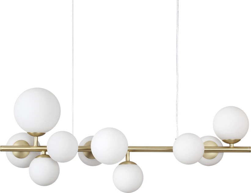 Sospensione-Contemporanea-Perlage-Metallo-Ottone-10-Luci-G9-3W-3000K-Luce-Calda