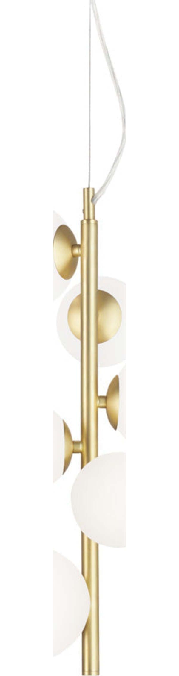 Sospensione-Contemporanea-Perlage-Metallo-Ottone-6-Luci-G9-3W-3000K-Luce-Calda