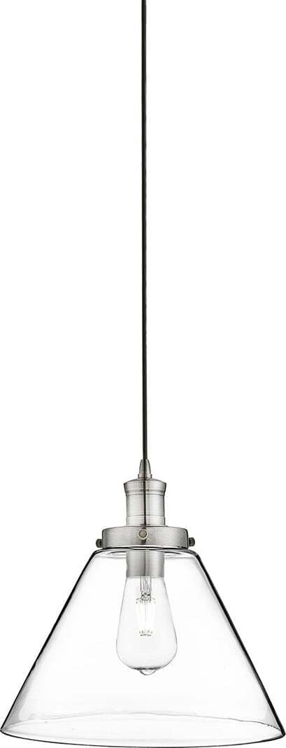 Sospensione-Contemporanea-Piramide-Acciaio-Argento-Vetro-Trasparente-1-Luce-E27