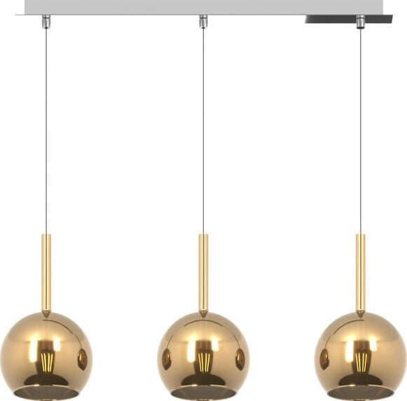Sospensione-Contemporanea-Rosone-Rett.-Future-Metallo-Cromo-Vetro-Oro-3-Luci-E27