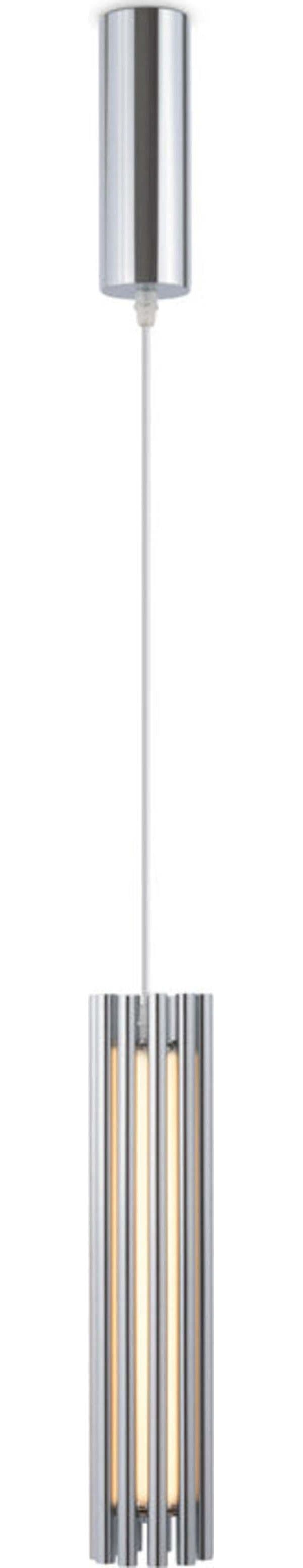Sospensione-Contemporanea-Sonata-Led-Alluminio-Cromo-Diffusore-Vetro-Trasparente