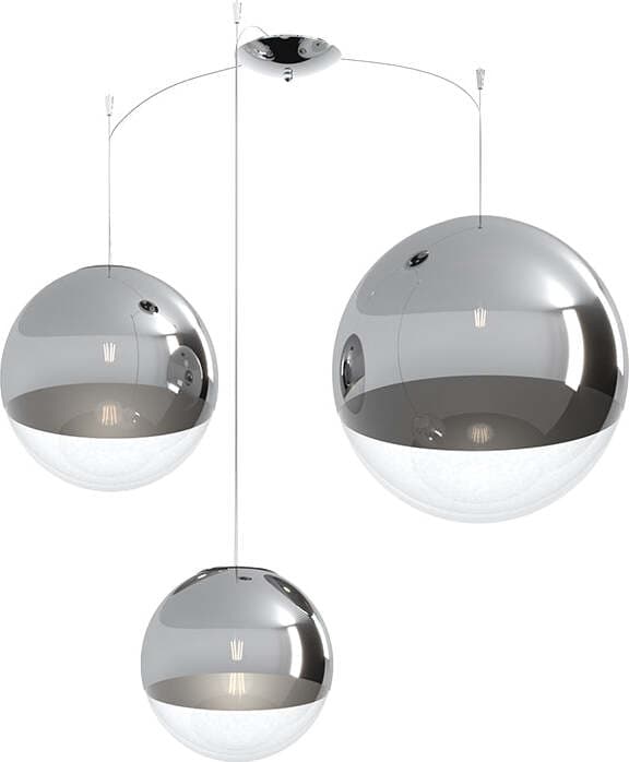 Sospensione-Contemporanea-Target-Metallo-Cromo-Vetro-Cromo-Trasp-3-Luci-Mix