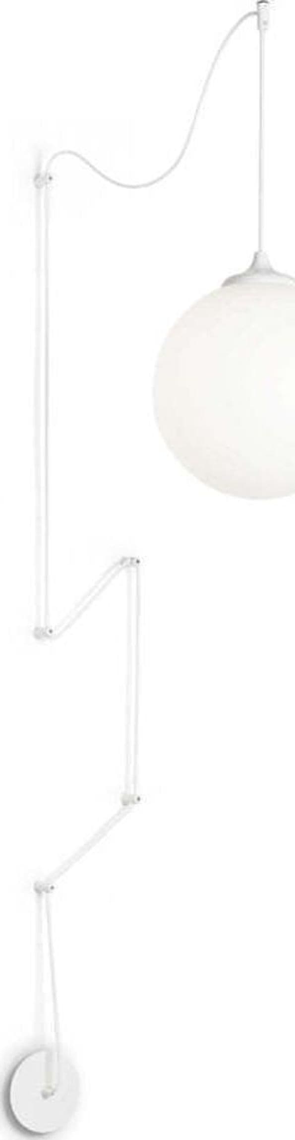 Sospensione-Da-Muro-Moderna-Boa-Metallo-Bianco-1-Luce-E27