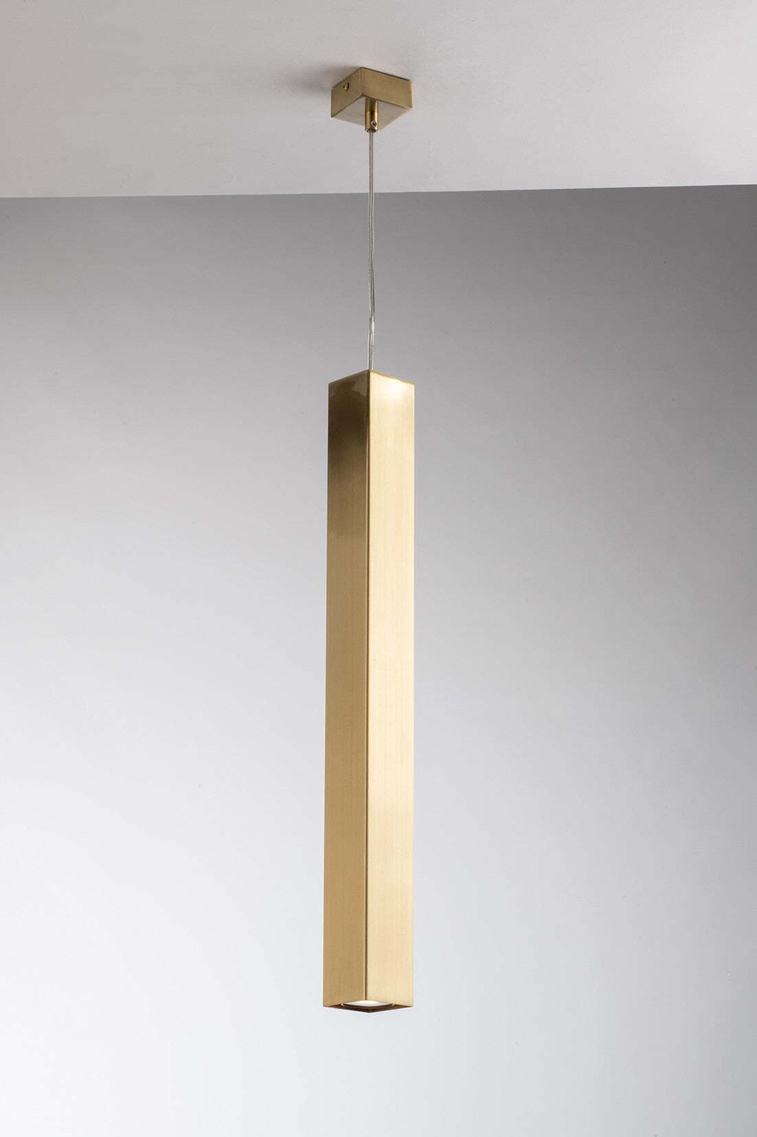 Sospensione Fluke Quadro Oro 1Xgu10 6X6X60-200Cm Illuminazione/Illuminazione per interni/Lampadari lampade a sospensione e plafoniere/Lampade a sospensione Led Mall Home - Napoli, Commerciovirtuoso.it