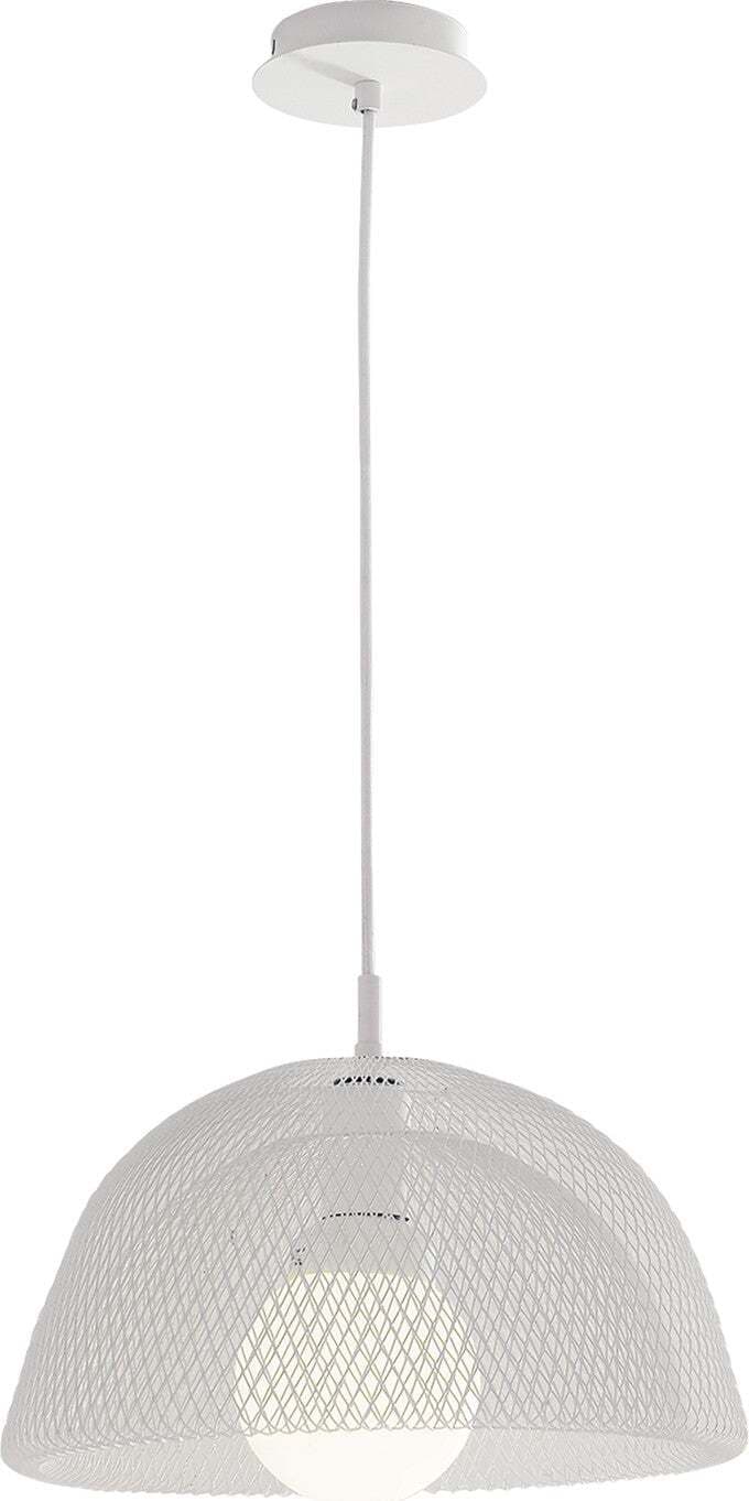 Sospensione Harem Bianca 1Xe27 37X17,5Cm Illuminazione/Illuminazione per interni/Lampadari lampade a sospensione e plafoniere/Lampade a sospensione Led Mall Home - Napoli, Commerciovirtuoso.it