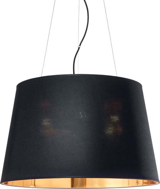 Sospensione-Industrial-Minimal-Nordik-Tessuto-Nero-6-Luci-E27