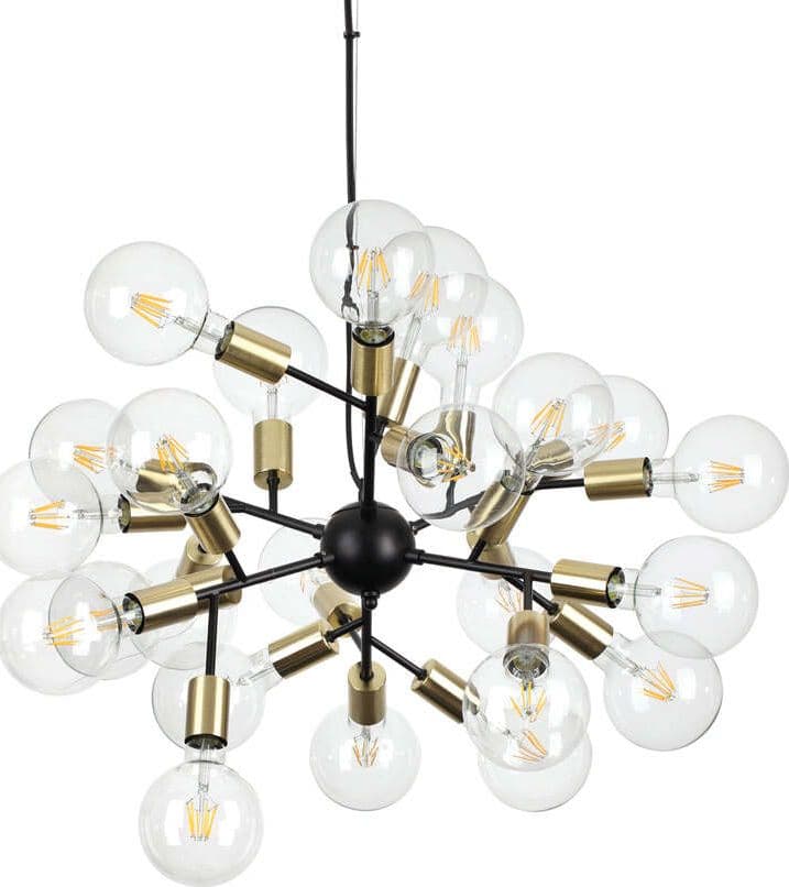 Sospensione-Industrial-Minimal-Spark-Metallo-Nero-24-Luci-E27