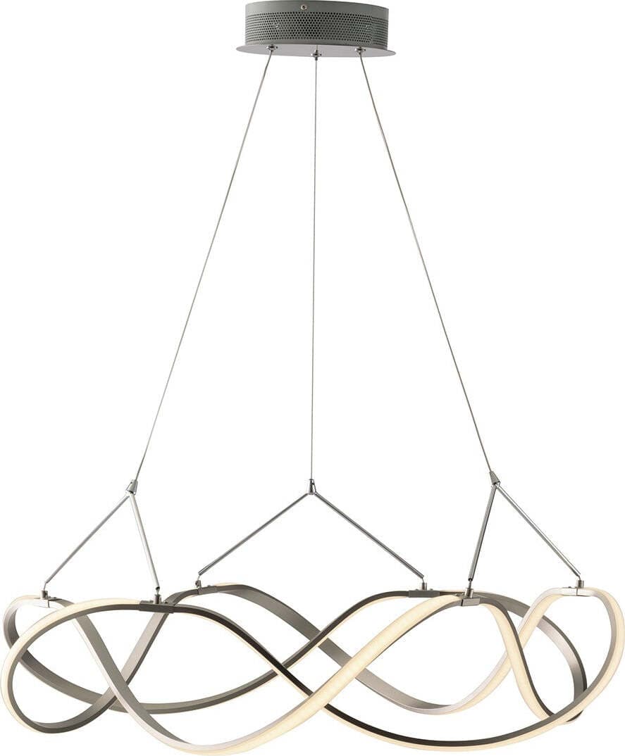 Sospensione Led Flight Nikel 45W 4050Lm 4000K 79X19Cm Illuminazione/Illuminazione per interni/Lampadari lampade a sospensione e plafoniere/Lampade a sospensione Led Mall Home - Napoli, Commerciovirtuoso.it