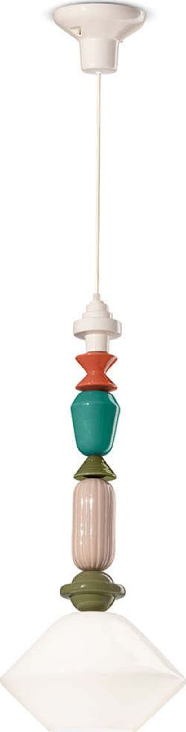 Sospensione-Media-Vintage-Decò-Lariat-Ceramica-Bianco-Latte-1-Luce-E27