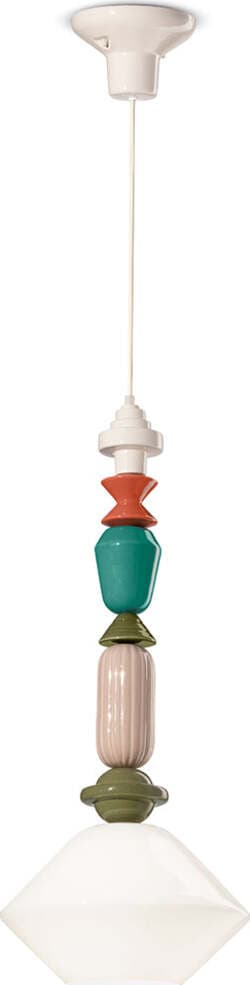 Sospensione-Media-Vintage-Decò-Lariat-Ceramica-Bianco-Latte-1-Luce-E27