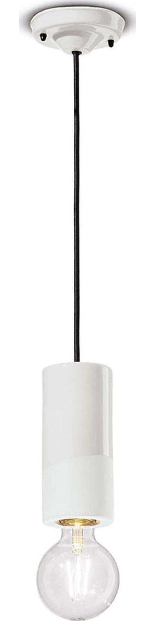 Sospensione-Media-Vintage-Decò-Pi-Ceramica-Bianco-Grezzo-1-Luce-E27