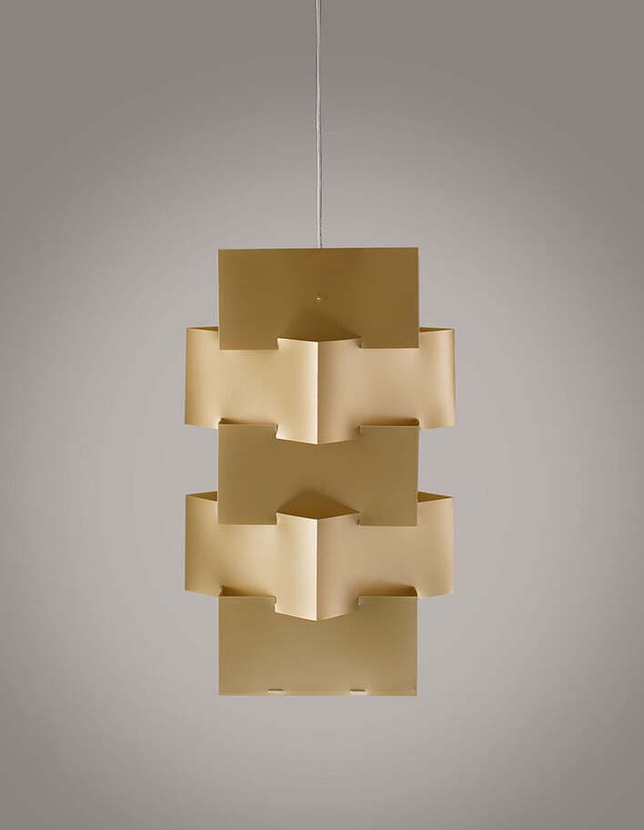 Sospensione-Moderna-1-Luce-Building-In-Polilux-Oro-D60-Made-In-Italy