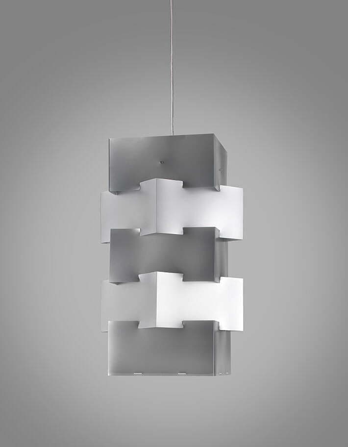 Sospensione-Moderna-1-Luce-Building-In-Polilux-Silver-D60-Made-In-Italy