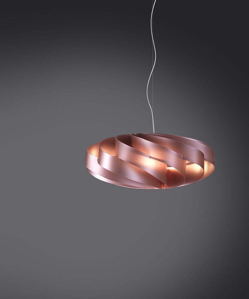 Sospensione-Moderna-1-Luce-Flat-In-Polilux-Rosa-Metallico-D40-Made-In-Italy