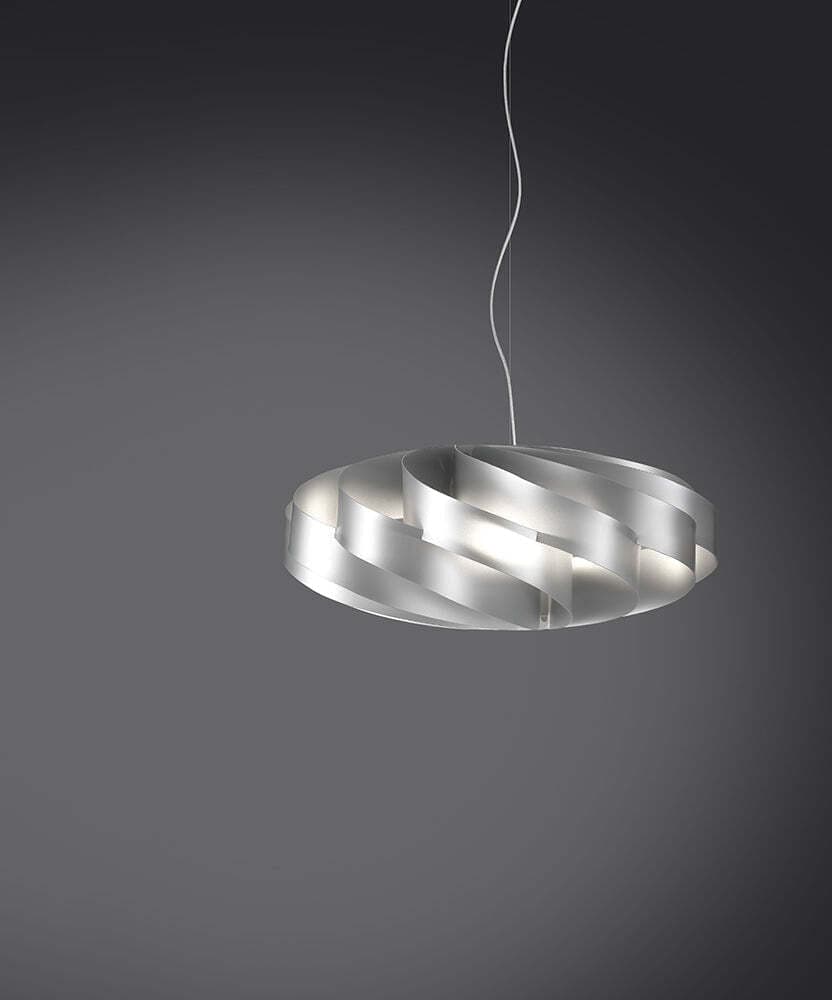Sospensione-Moderna-1-Luce-Flat-In-Polilux-Silver-D30-Made-In-Italy