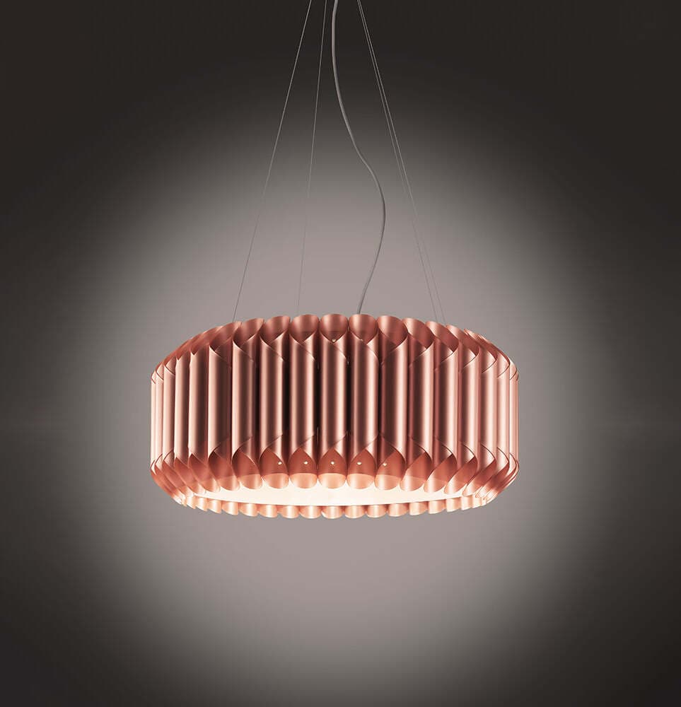 Sospensione-Moderna-1-Luce-Louise-In-Polilux-Rame-D60-Made-In-Italy
