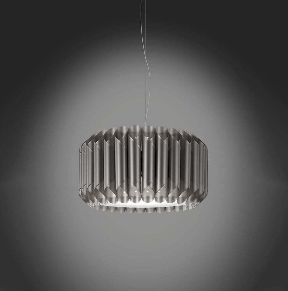 Sospensione-Moderna-1-Luce-Louise-In-Polilux-Silver-D50-Made-In-Italy