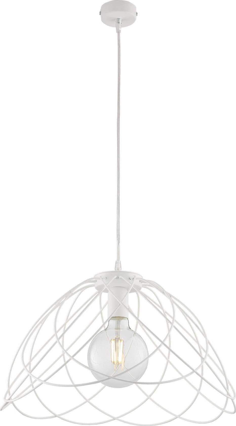 Sospensione-Moderna-1-Luce-Pagoda-In-Ferro-Laccato-Bianco
