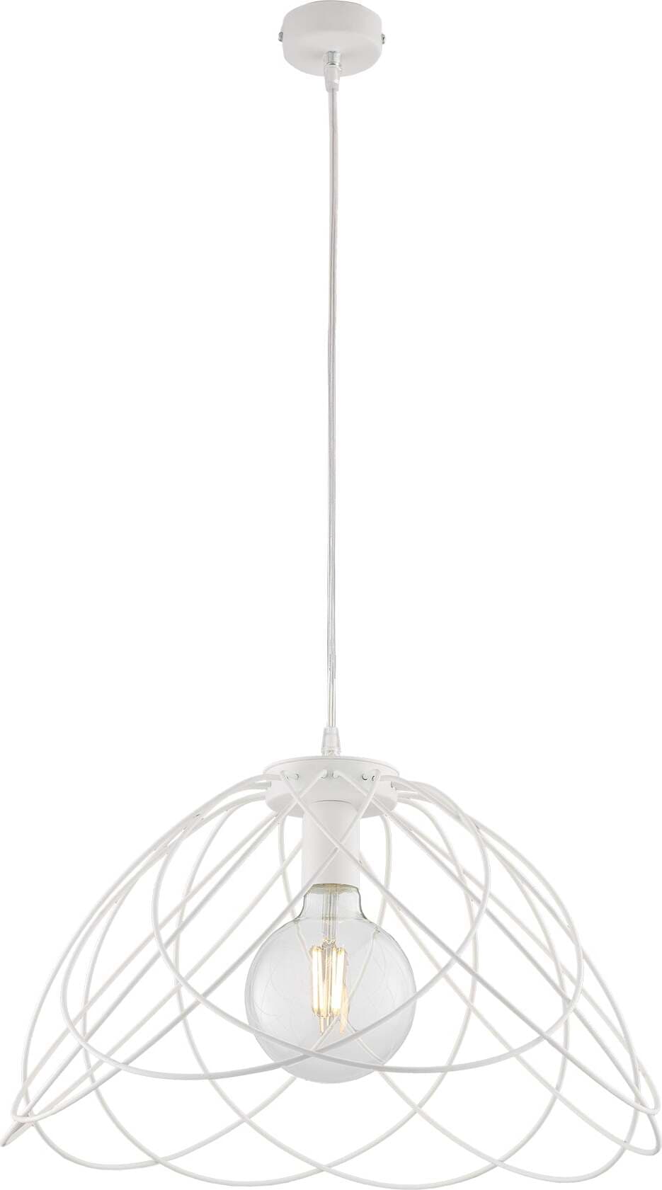 Sospensione-Moderna-1-Luce-Pagoda-In-Ferro-Laccato-Bianco