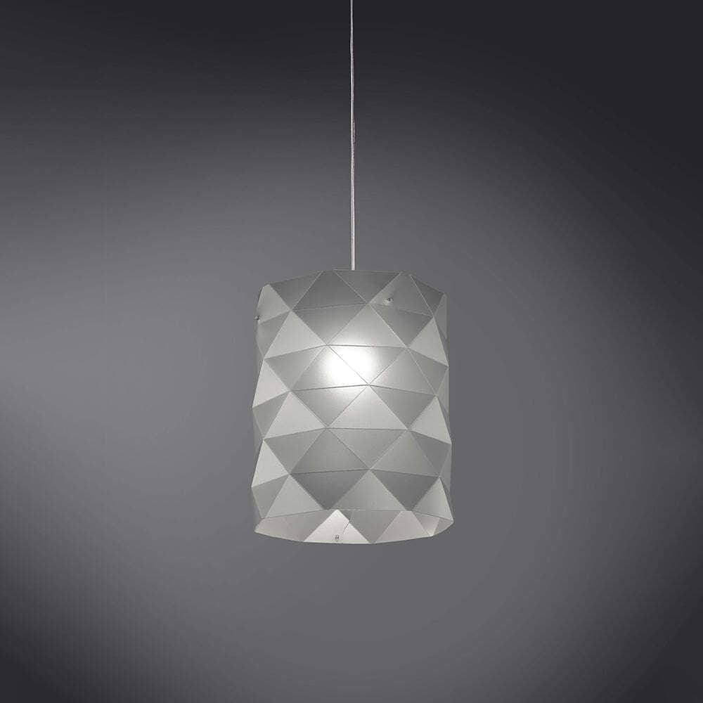 Sospensione-Moderna-1-Luce-Prisma-In-Polilux-Silver-D27-Made-In-Italy
