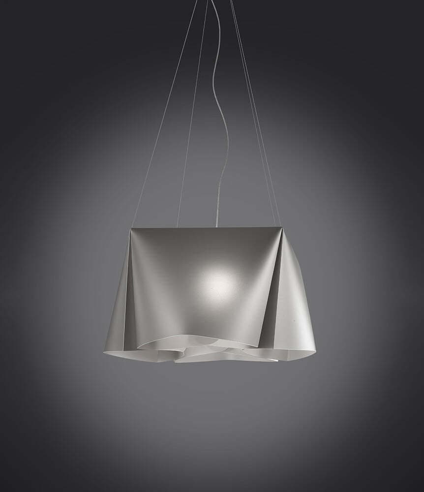 Sospensione-Moderna-1-Luce-Wanda-In-Polilux-Silver-D60-Made-In-Italy
