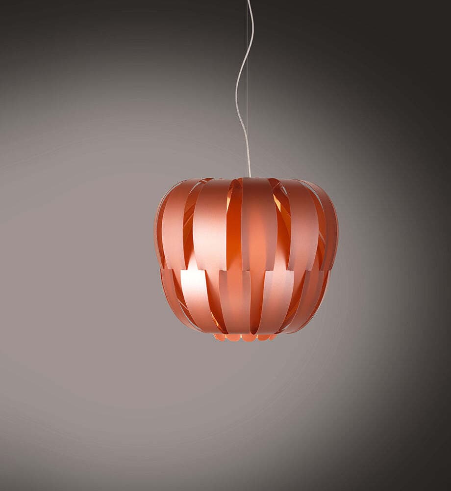 Sospensione-Moderna-2-Luci-Queen-In-Polilux-Rame-D60-Made-In-Italy