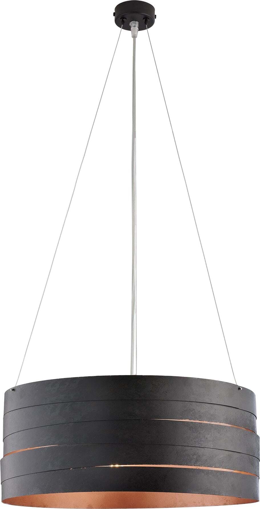 Sospensione-Moderna-3-Luci-Mambo-Fasce-Circolari-Ferro-Nero-Rame