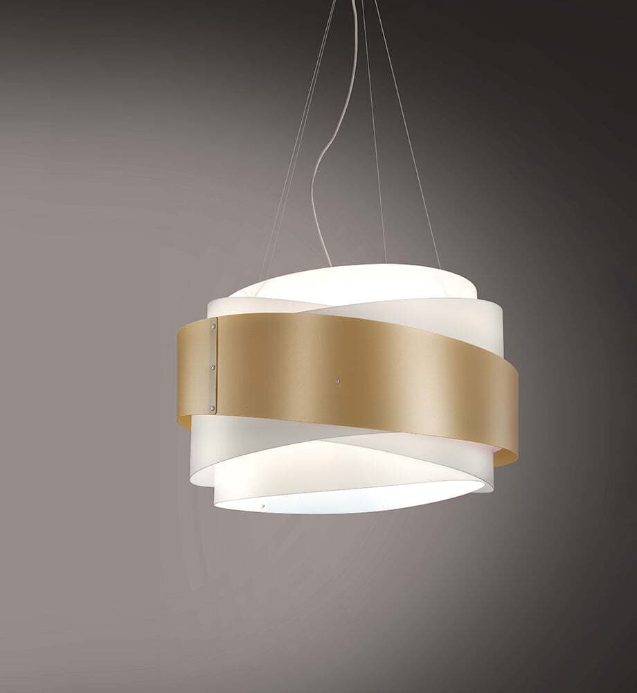 Sospensione-Moderna-5-Luci-Bea-In-Polilux-Oro-D60-Made-In-Italy