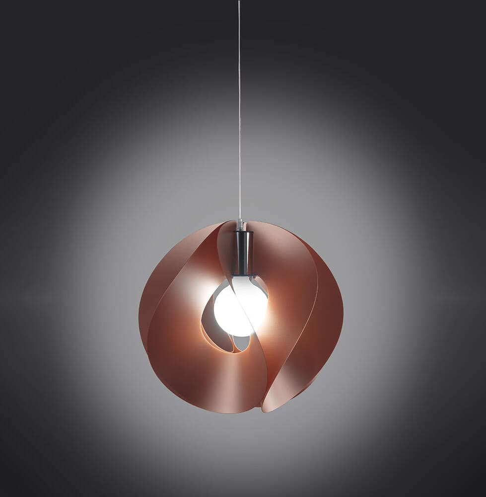Sospensione-Moderna-A-1-Luce-Atom-In-Polilux-Rame-D54-Made-In-Italy