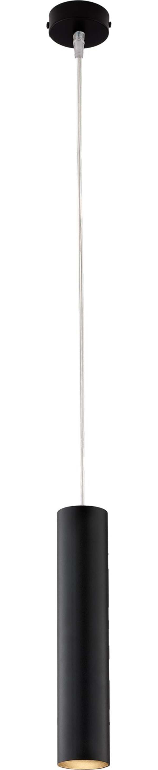 Sospensione-Moderna-A-Cilindro-Dag-1-Luce-Gu10-In-Ferro-Laccato-Nero