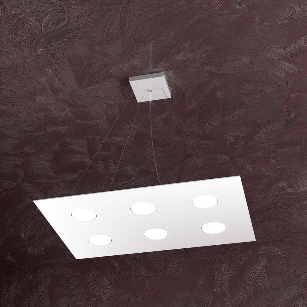 Sospensione-Moderna-Area-Metallo-Bianco-Metallo-6-Luci-Gx53