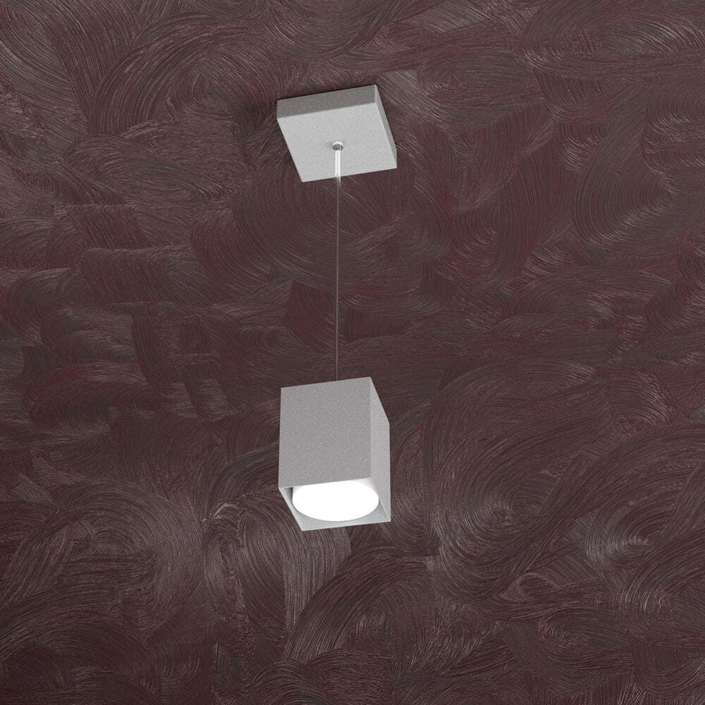 Sospensione-Moderna-Area-Metallo-Grigio-Metallo-1-Luce-Gx53-10Cm