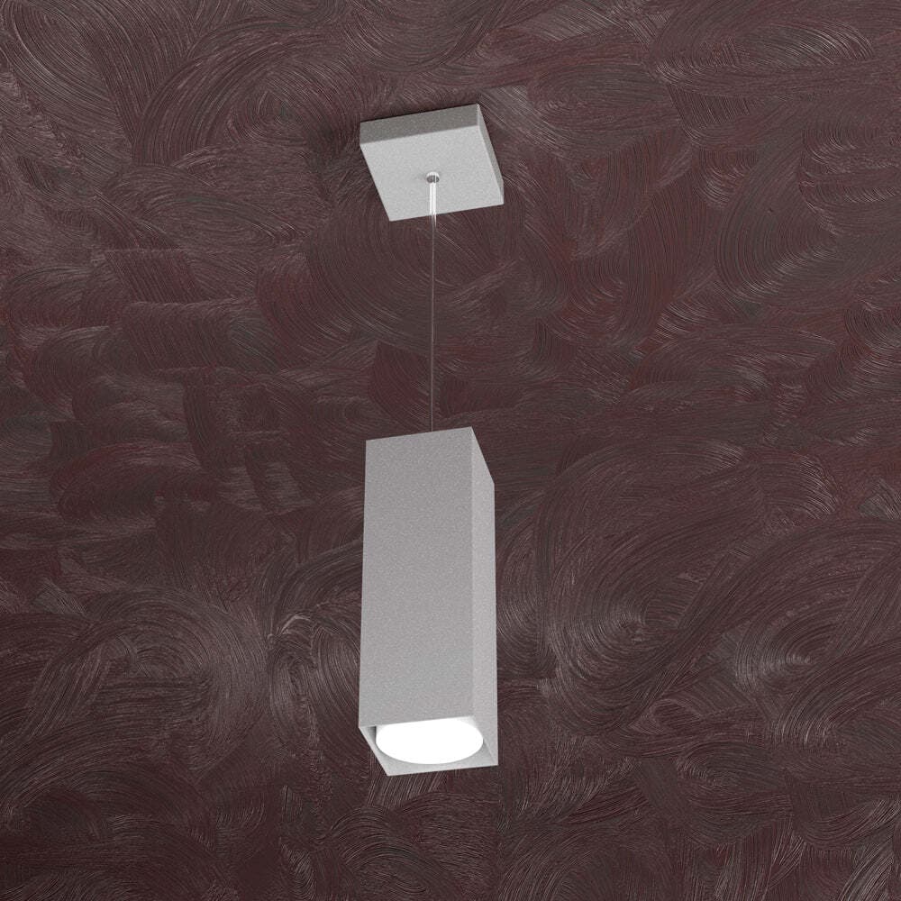 Sospensione-Moderna-Area-Metallo-Grigio-Metallo-1-Luce-Gx53-25Cm