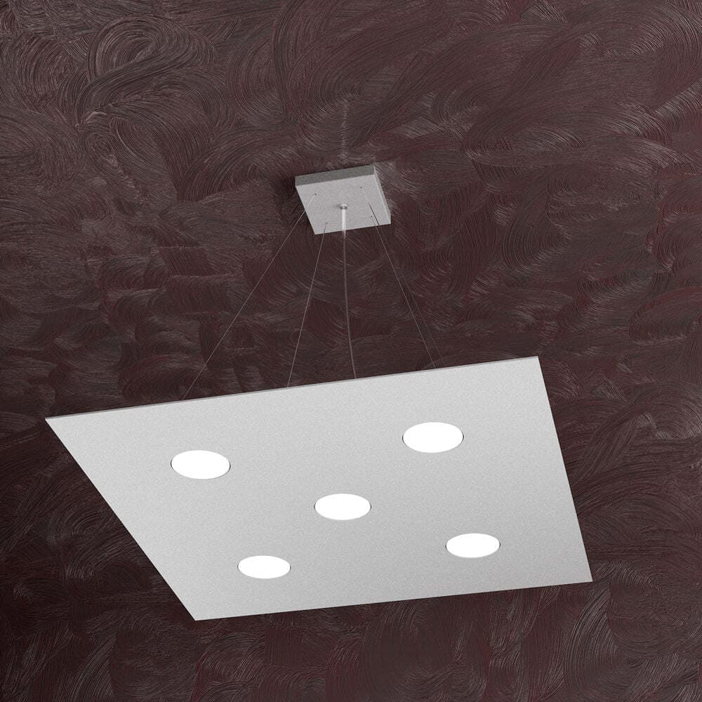 Sospensione-Moderna-Area-Metallo-Grigio-Metallo-5-Luci-Gx53