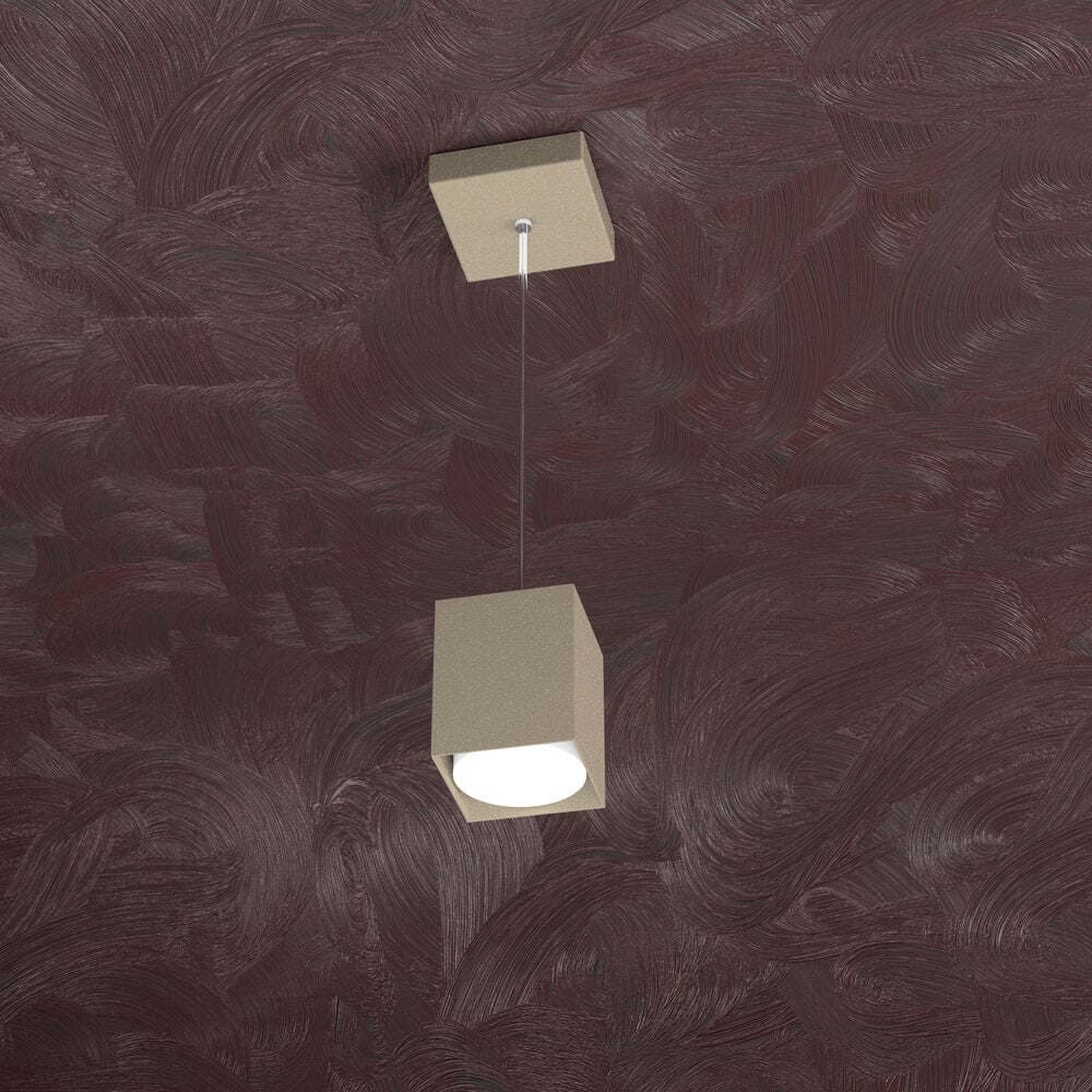 Sospensione-Moderna-Area-Metallo-Sabbia-Metallo-1-Luce-Gx53-10Cm