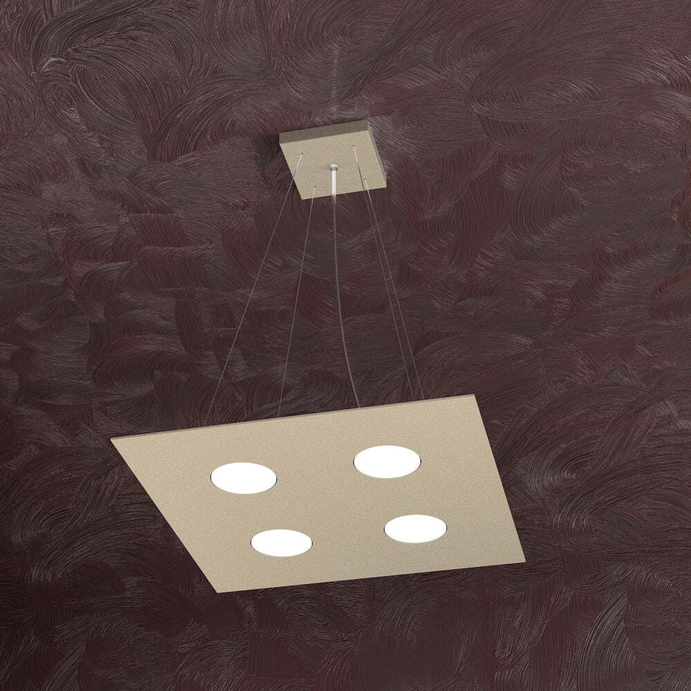 Sospensione-Moderna-Area-Metallo-Sabbia-Metallo-4-Luci-Gx53