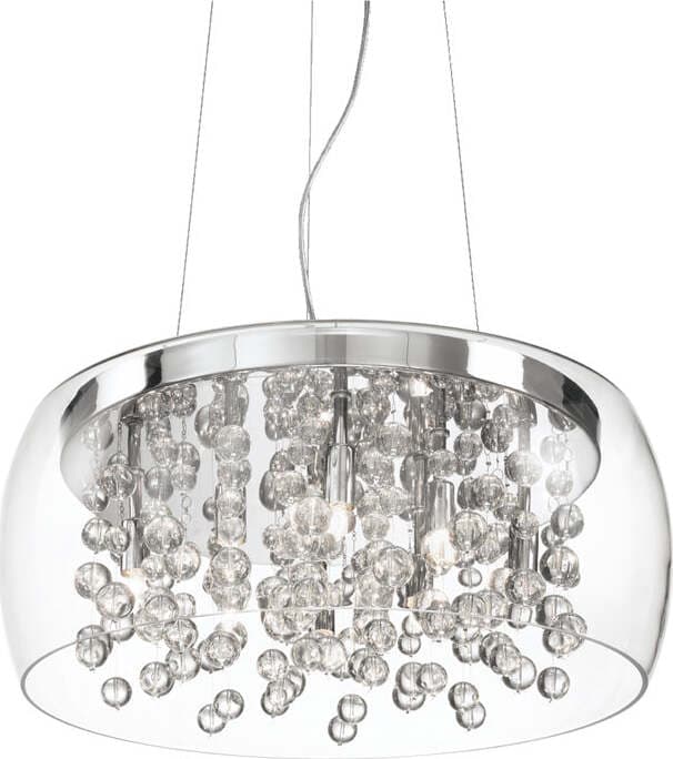 Sospensione-Moderna-Audi-80-Metallo-Trasparente-8-Luci-G9-3W-3000K-Luce-Calda