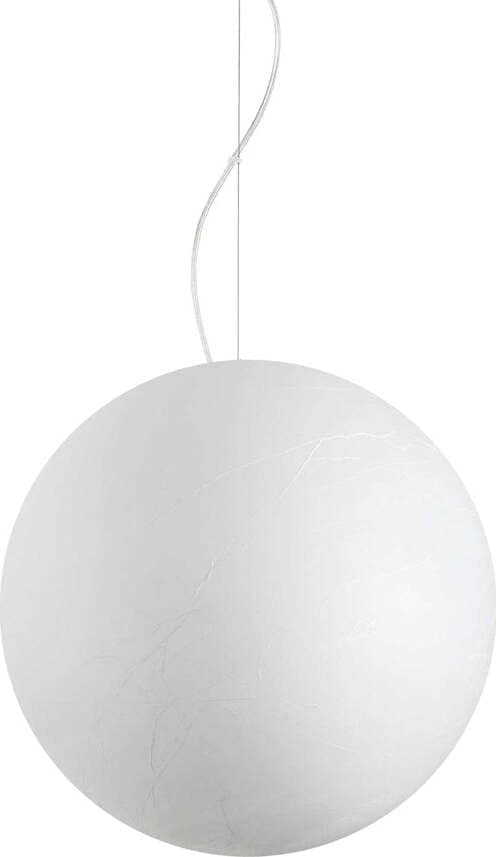 Sospensione-Moderna-Carta-Metallo-Bianco-1-Luce-E27-D50Cm