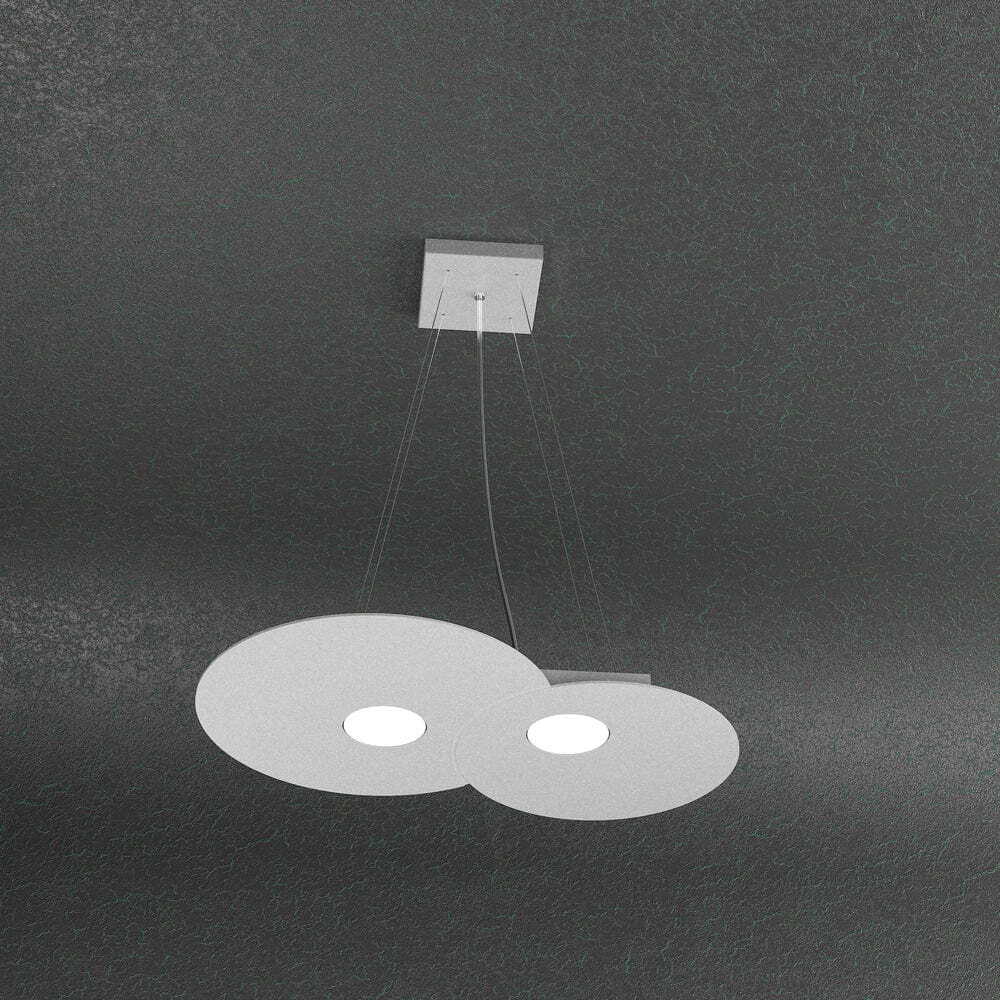 Sospensione-Moderna-Cloud-Metallo-Grigio-2-Luci-Gx53