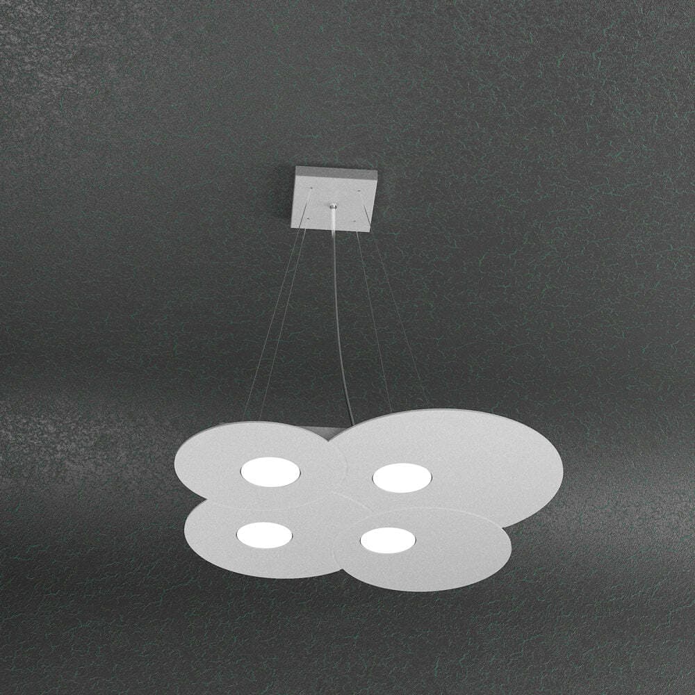 Sospensione-Moderna-Cloud-Metallo-Grigio-4-Luci-Gx53