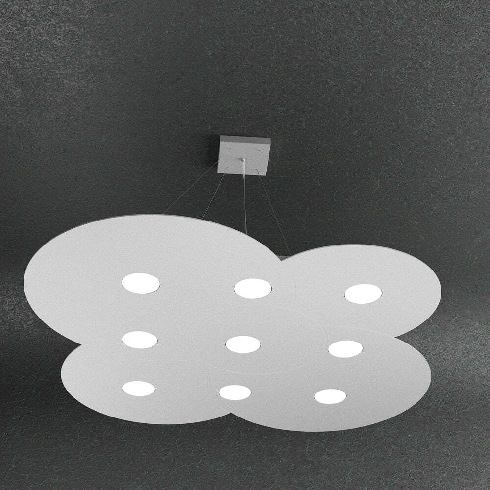 Sospensione-Moderna-Cloud-Metallo-Grigio-9-Luci-Gx53