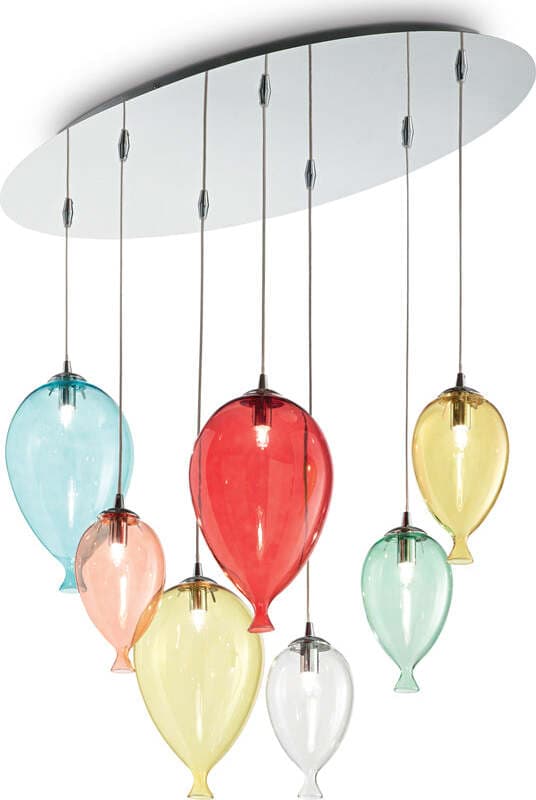 Sospensione-Moderna-Clown-Metallo-Multicolor-7-Luci-G9-3W-3000K-Luce-Calda