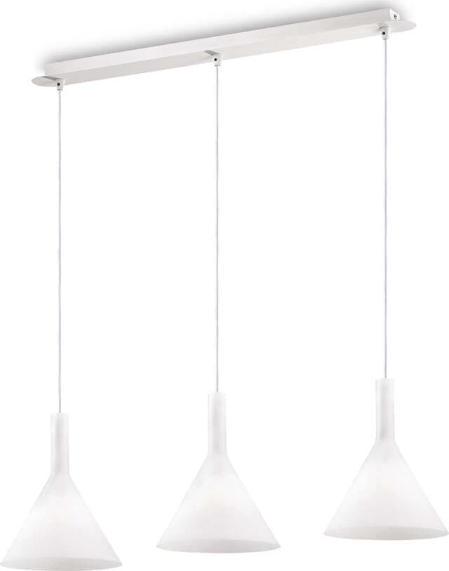 Sospensione-Moderna-Cocktail-Vetro-Bianco-3-Luci-E14