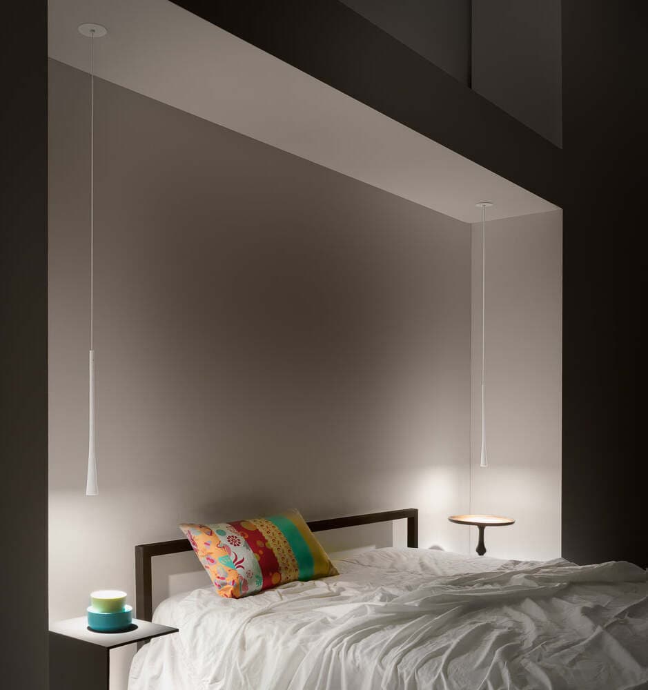 Sospensione-Moderna-Dafne-Alluminio-Bianco-Satinato-1-Luce-Led-7W-40Cm