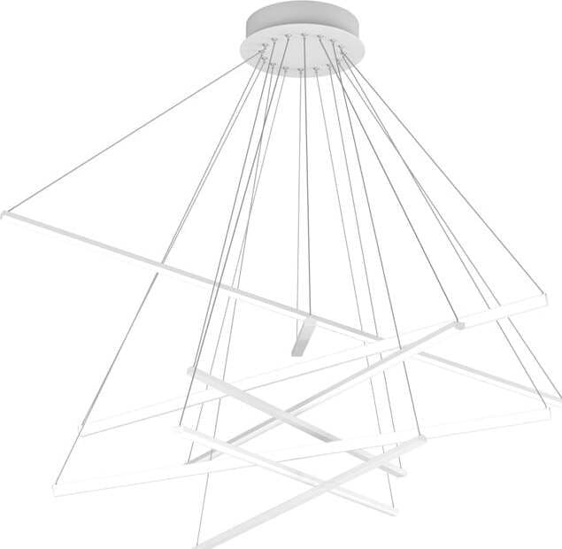 Sospensione-Moderna-Dna-Alluminio-Bianco-Led-50W