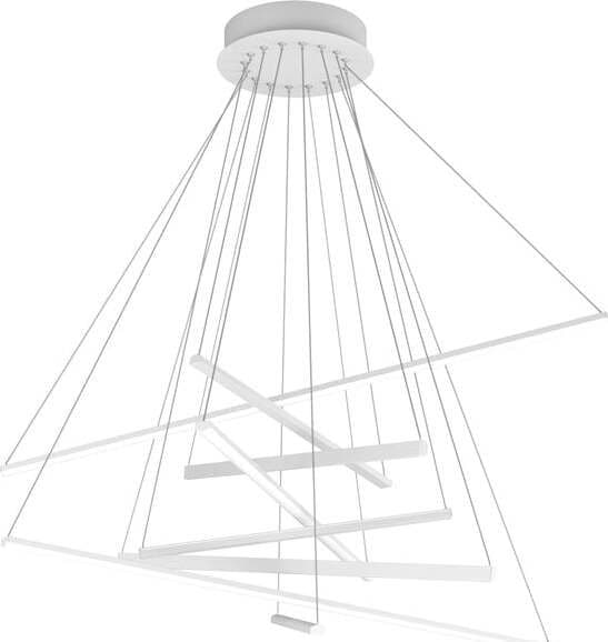 Sospensione-Moderna-Dna-Alluminio-Bianco-Led-80W